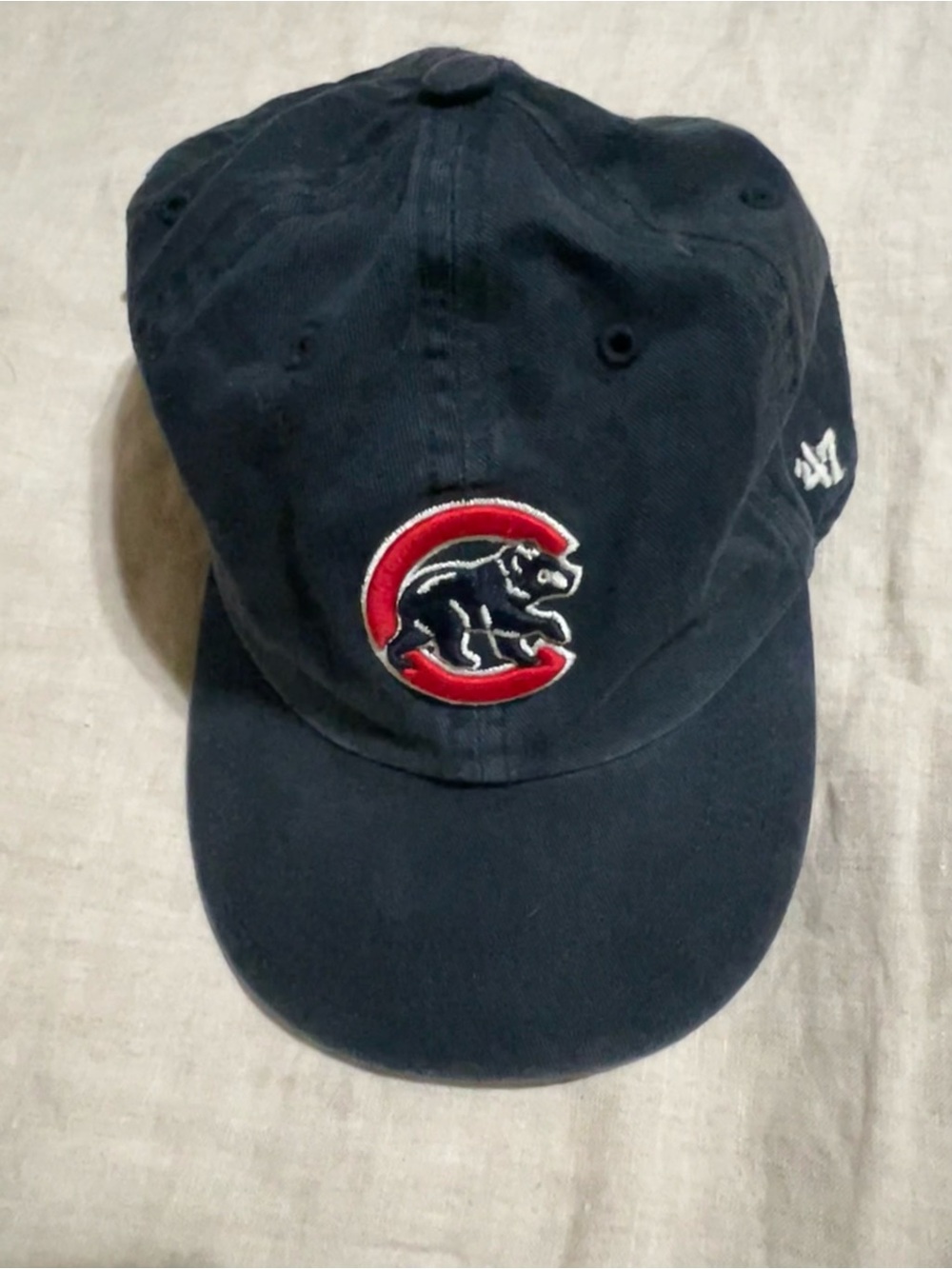 47 Brand Toddler Navy Hat with Red & White Patch